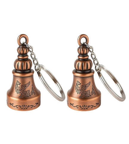 Sigaram 4 Inch Guardian Bell Keychain for Bike, Car, Bag & Decorative Showpiece K4924