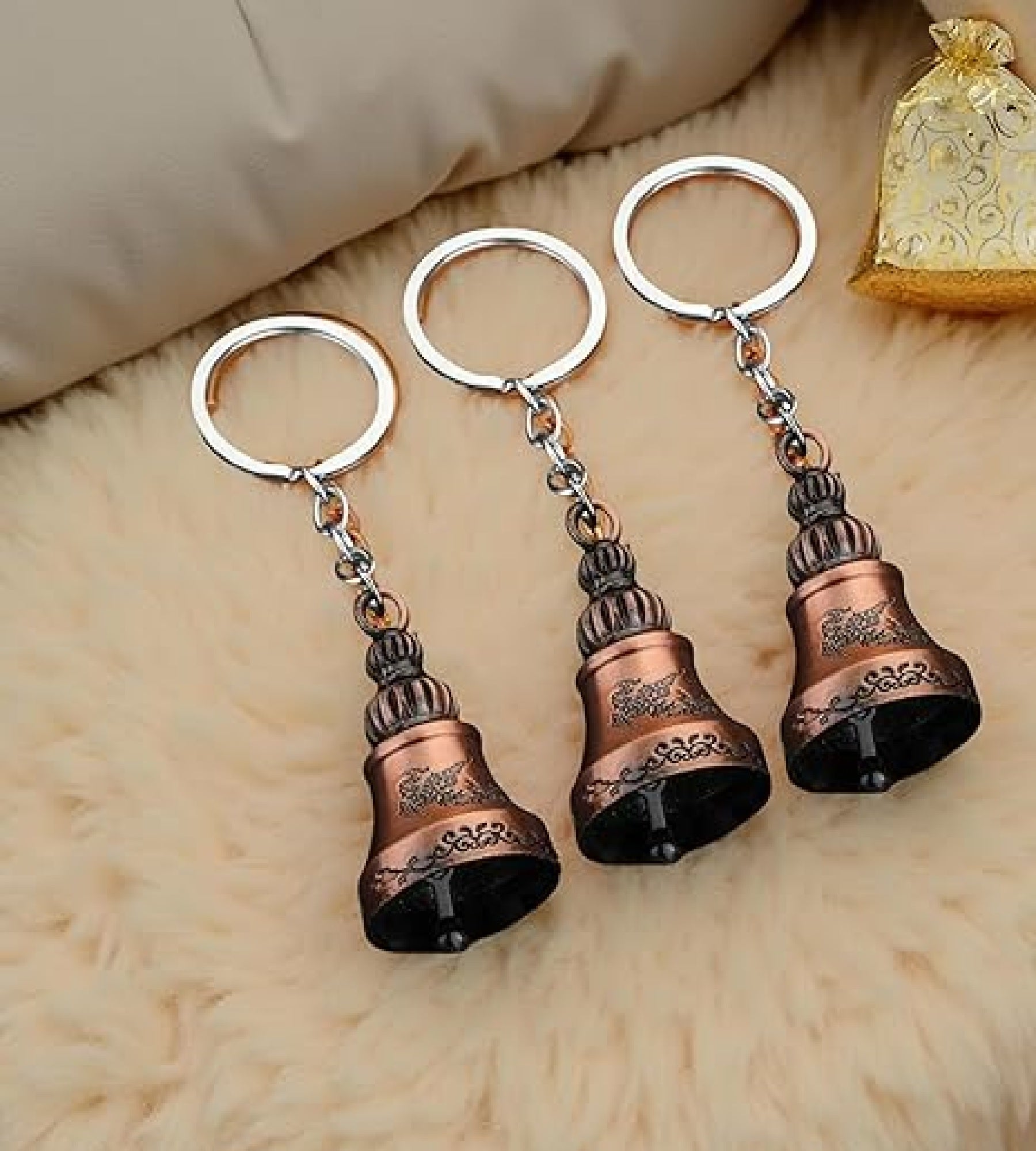 Sigaram 4 Inch Guardian Bell Keychain or Bike, Car, Bag & Decorative Showpiece K4925