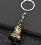 Sigaram 4 Inch Green Guardian Bell Keychain for Bike, Car, Bag & Decorative Showpiece K4926