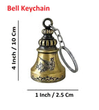 Sigaram 4 Inch Green Guardian Bell Keychain for Bike, Car, Bag & Decorative Showpiece K4926