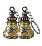 Sigaram 4 Inch Green Guardian Bell Keychain for Bike, Car, Bag & Decorative Showpiece K4927
