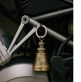 Sigaram 4 Inch Green Guardian Bell Keychain for Bike, Car, Bag & Decorative Showpiece K4928