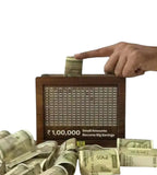 Sigaram Wooden Cash Saving Box Piggy Bank for Kids, Coin Bank & Cash Saving Box K4962