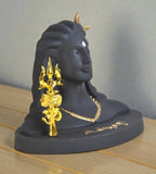 Sigaram 4.5 Inch Black Adhiyogi Shiva with Trishul for Home & Showpiece K4963