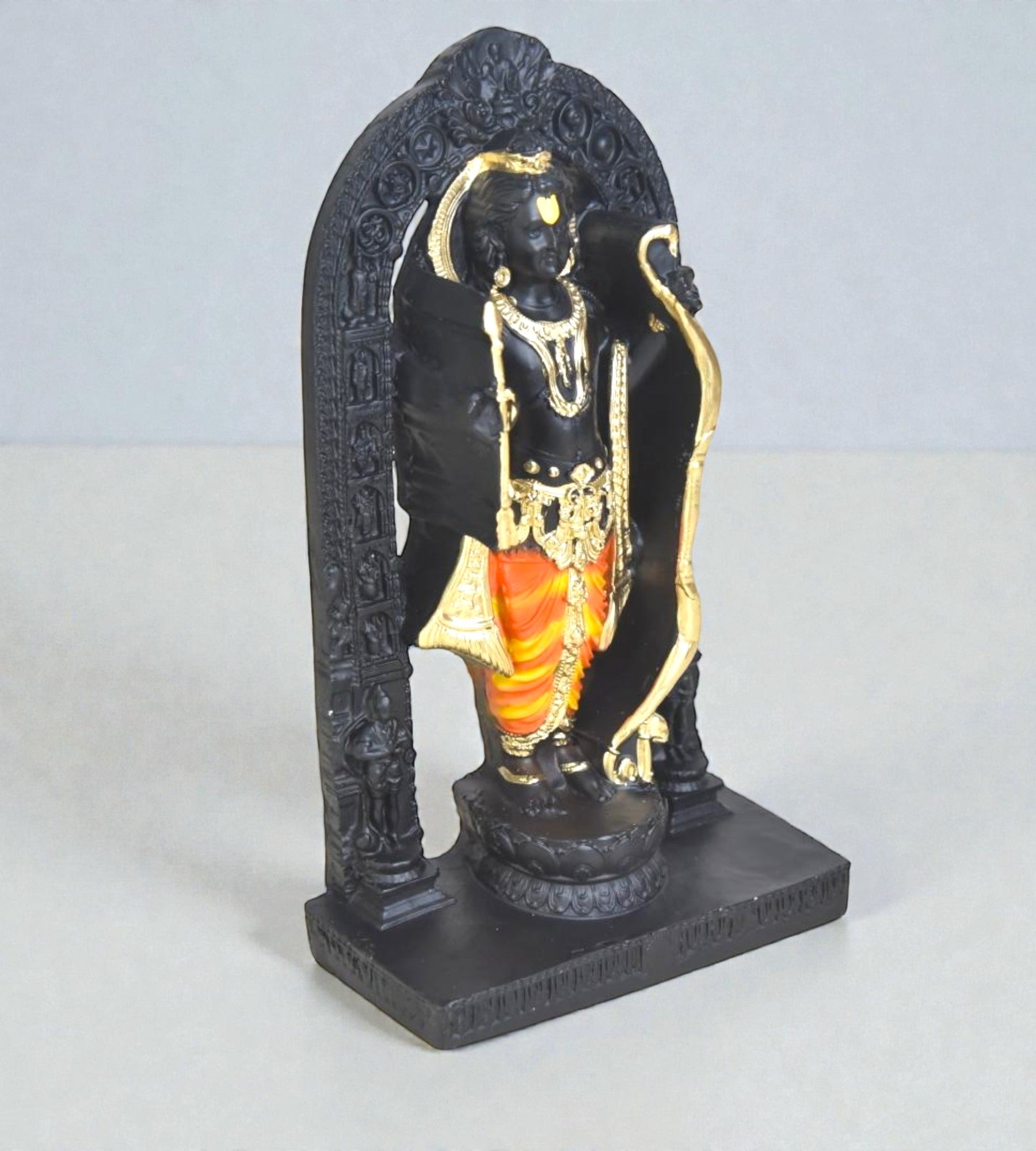 Sigaram 6.7 Inch Black Shree Ram Murti for Home & Decorative Showpiece K4965