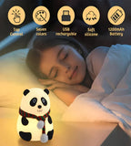 Sigaram 5 Inch Panda Touch Night Lamp for Kids, Home Table Light K4966