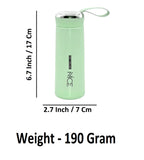 Sigaram 6.7 Inch Green NICE Water Bottle for Boys, Girls & Kids K4968