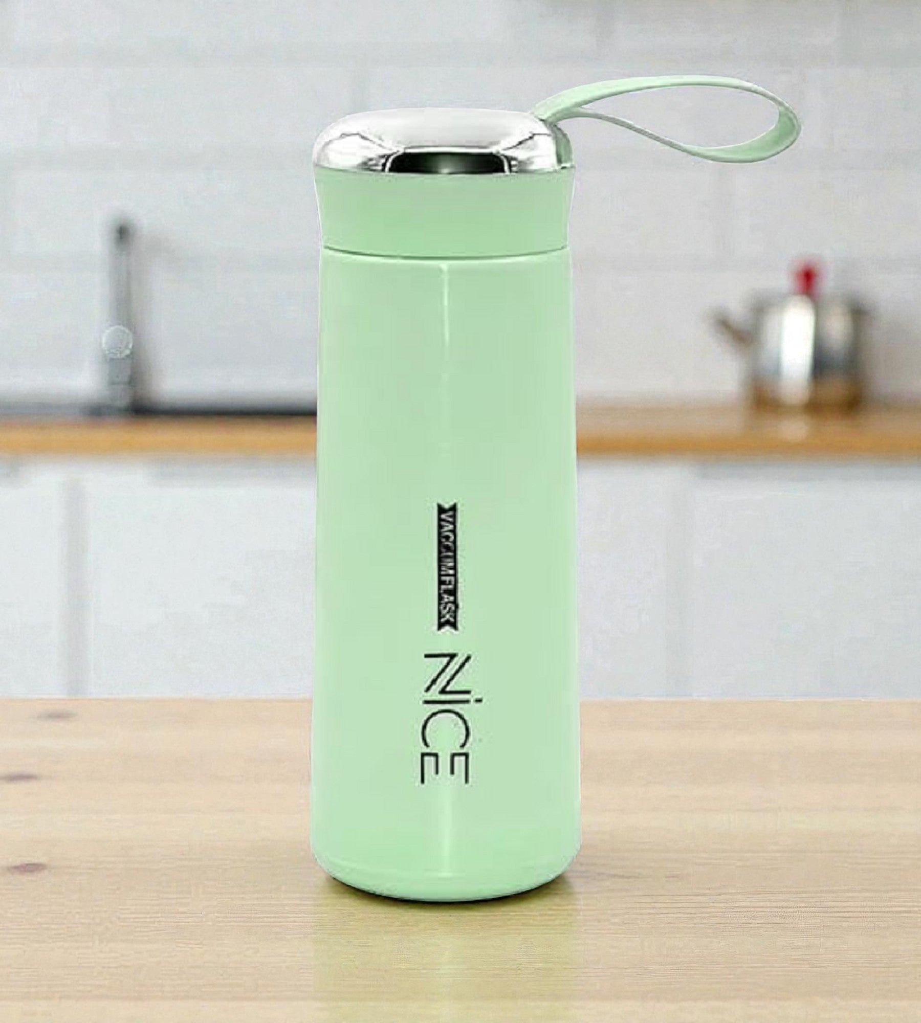 Sigaram 6.7 Inch Green NICE Water Bottle for Boys, Girls & Kids K4968