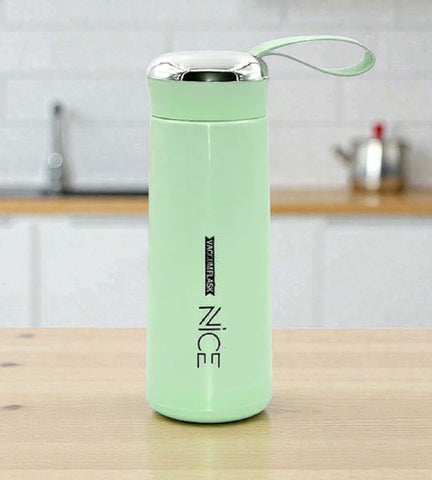 Sigaram 6.7 Inch Green NICE Water Bottle for Boys, Girls & Kids K4968