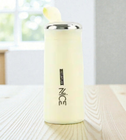 Sigaram 6.7 Inch White NICE Water Bottle for Kids, Boys & Girls K4969