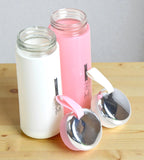 Sigaram 6.7 Inch Pink & White NICE Water Bottle for Girls, Kids & Boys K4971