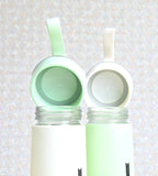 Sigaram 6.7 Inch Green & White NICE Water Bottle for Girls, Kids & Boys K4972