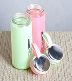 Sigaram 6.7 Inch Green & Pink NICE Water Bottles for Girls, Kids & Boys K4973