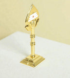 Sigaram 4.3 Inch Gold Plated Murugan Vel for Car Dashboard, Pooja Room K4975