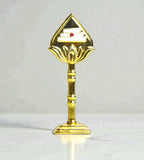 Sigaram 2.5 Inch Gold Plated Muruga Vel for Car Dashboard, Pooja Room K4978
