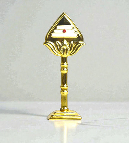 Sigaram 2.5 Inch Gold Plated Muruga Vel for Car Dashboard, Pooja Room K4978