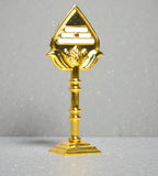 Sigaram 4 Inch Gold Plated Muruga Vel for Car Dashboard, Pooja Room K4979