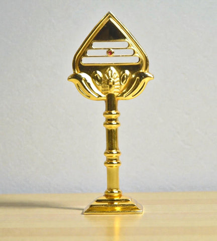 Sigaram 4 Inch Gold Plated Muruga Vel for Car Dashboard, Pooja Room K4979
