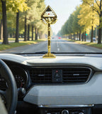 Sigaram 5 Inch Gold Plated Murugan Vel for Car Dashboard, Pooja Room K4980