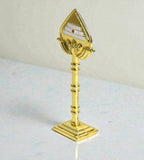 Sigaram 5 Inch Gold Plated Murugan Vel for Car Dashboard, Pooja Room K4980