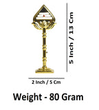 Sigaram 5 Inch Gold Plated Murugan Vel for Car Dashboard, Pooja Room K4980