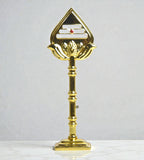 Sigaram 5 Inch Gold Plated Murugan Vel for Car Dashboard, Pooja Room K4980