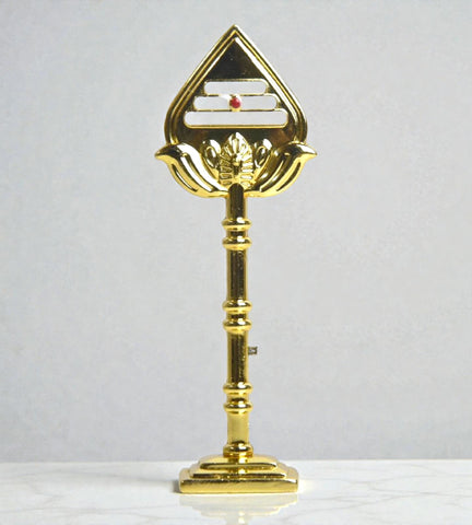 Sigaram 5 Inch Gold Plated Murugan Vel for Car Dashboard, Pooja Room K4980