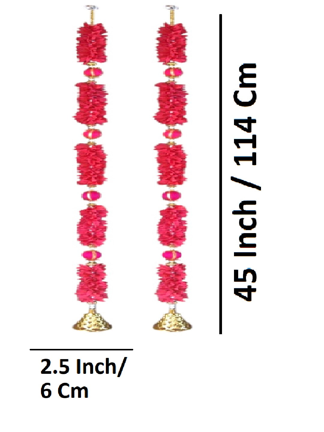 Sigaram 45 Inch Pink Artificial Flower Toran For Home Door & Wedding Ceremany K 5012