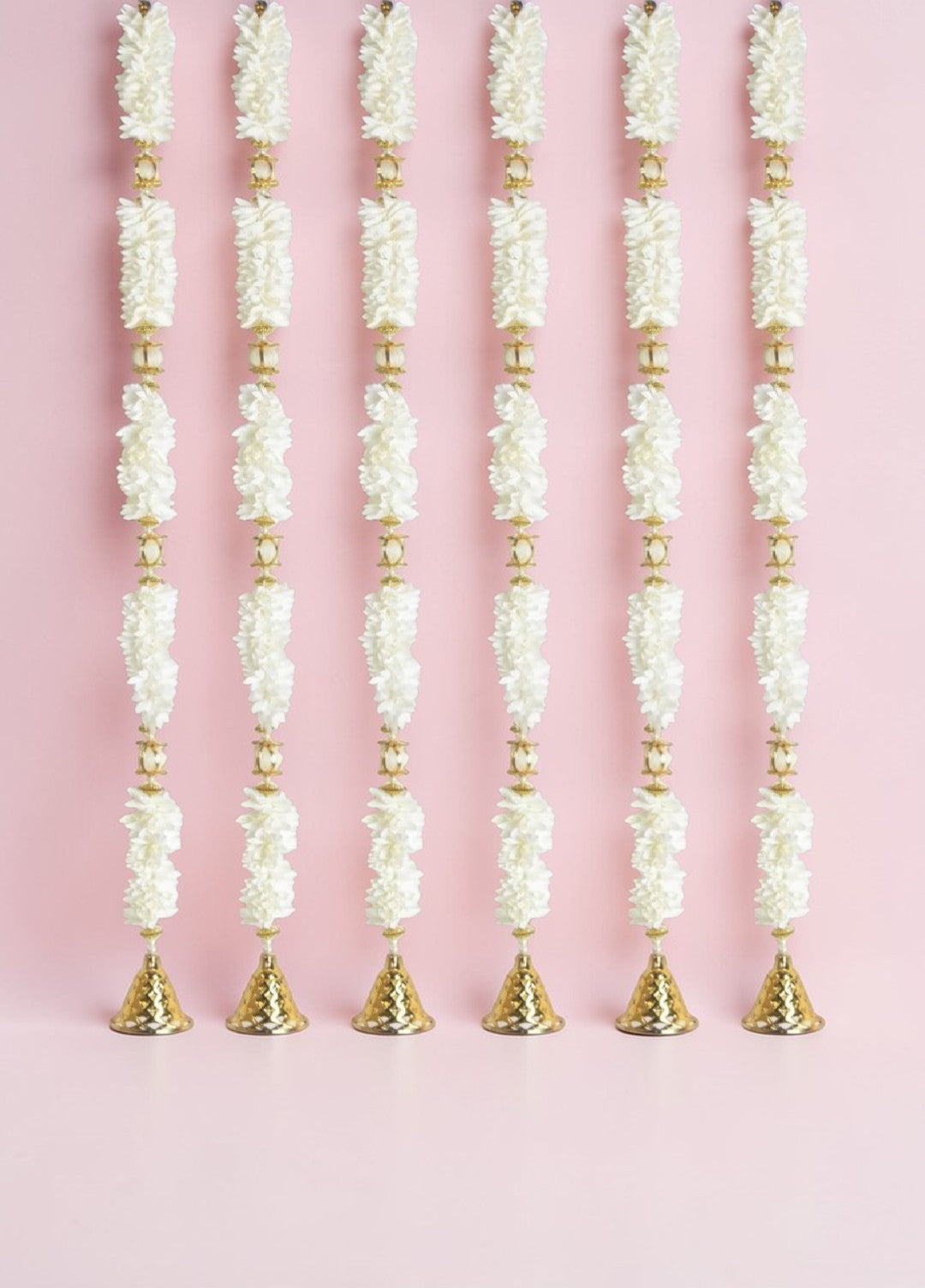 Sigaram 45 Inch White Artificial Flower Toran For Home Door & Wedding Ceremany K 5015