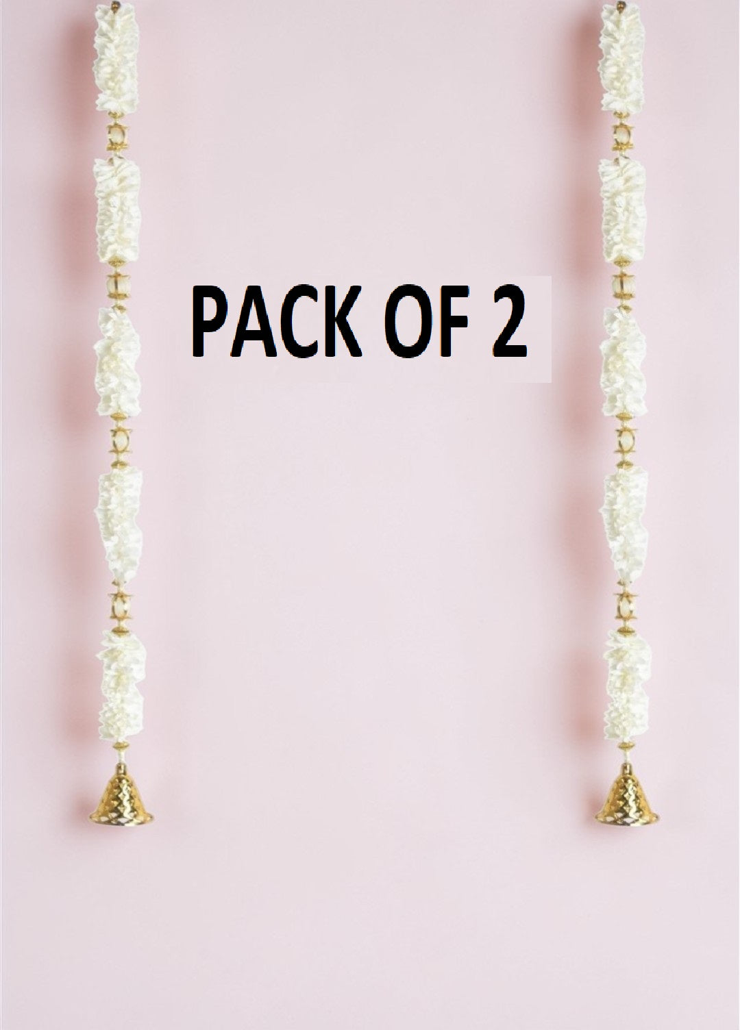 Sigaram 45 Inch White Artificial Flower Toran For Home Door & Wedding Ceremany K 5015