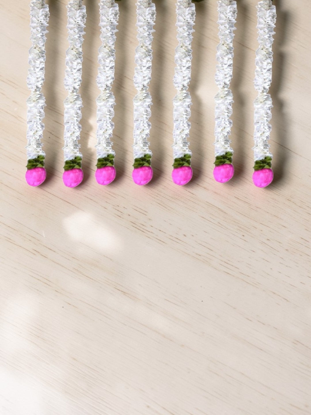 Sigaram 2 FT White Artificial Flower Toran For Home Door & Wedding Ceremany K 5018