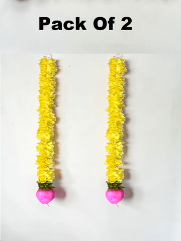 Sigaram 2 FT Yellow Artificial Flower Toran For Home Door & Wedding Ceremany K 5019
