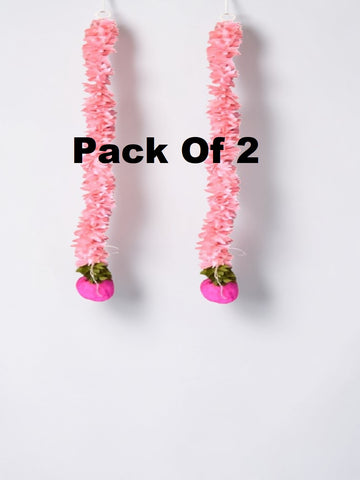 Sigaram 2 FT Pink Artificial Flower Toran For Home Door & Wedding Ceremany K 5021