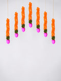 Sigaram 1 FT Orange Artificial Flower Toran For Home Door & Wedding Ceremany K5023