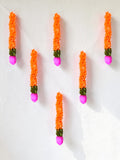 Sigaram 1 FT Orange Artificial Flower Toran For Home Door & Wedding Ceremany K5023