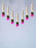 Sigaram 1 FT White Artificial Flower Toran For Home Door & Wedding Ceremany K 5024
