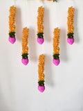 Sigaram 1 FT Yelllow Artificial Flower Toran For Home Door & Wedding Ceremany K 5026