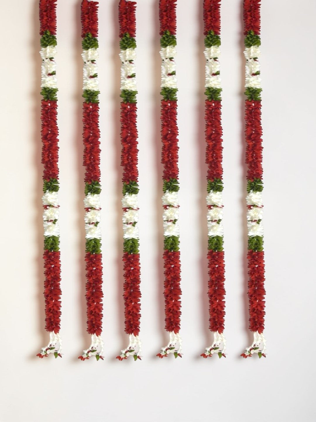 Sigaram 58 Inch Red Artificial Flower Toran For Home Door & Wedding Ceremany K 5035