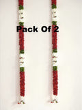 Sigaram 58 Inch Red Artificial Flower Toran For Home Door & Wedding Ceremany K 5035
