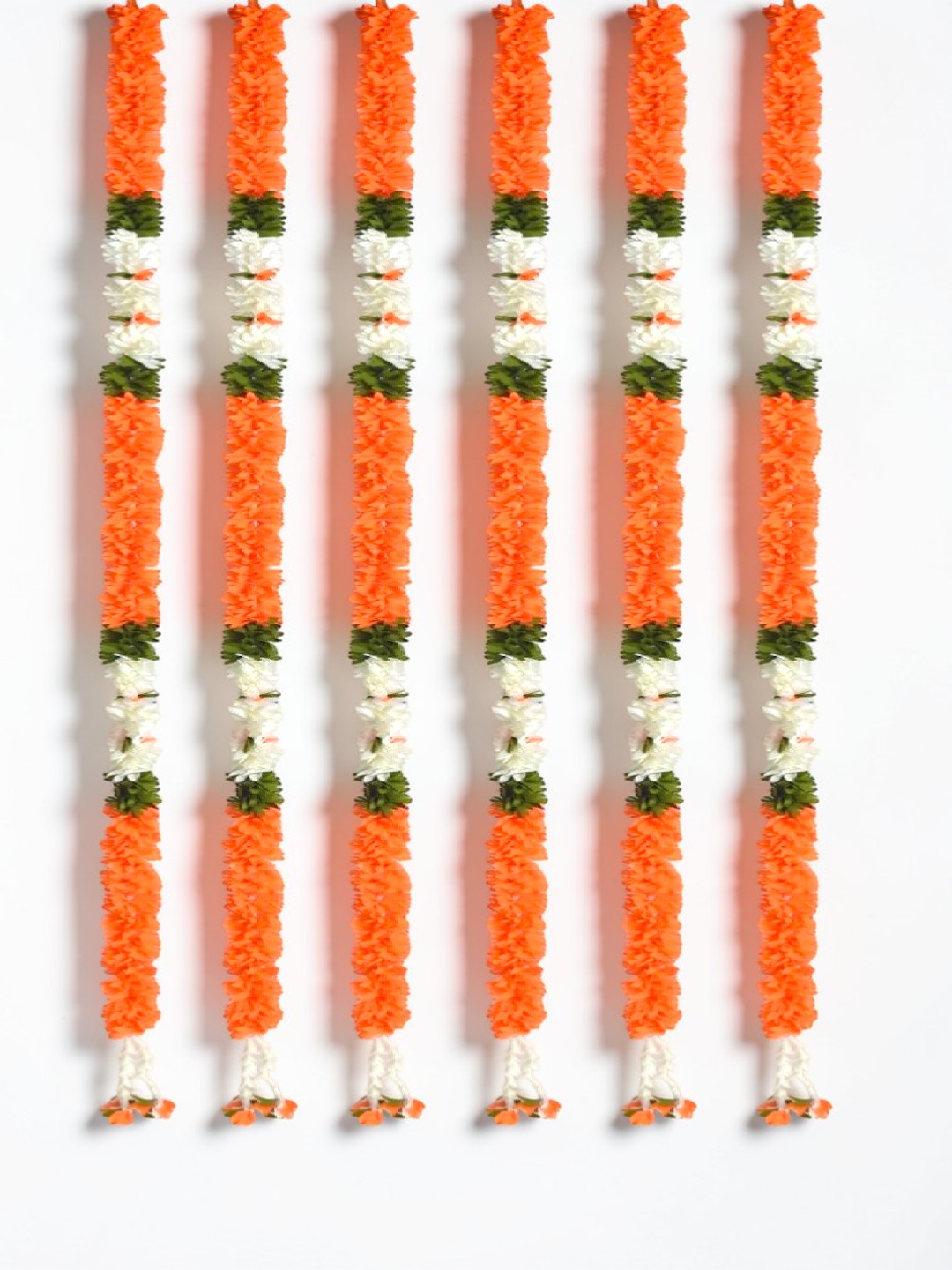 Sigaram 58 Inch Orange Artificial Flower Toran For Home Door & Wedding Ceremany K 5036