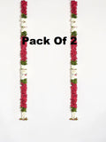 Sigaram 58 Inch Pink Artificial Flower Toran For Home Door & Wedding Ceremany K 5038