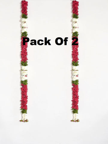 Sigaram 58 Inch Pink Artificial Flower Toran For Home Door & Wedding Ceremany K 5038