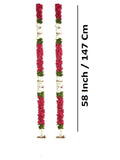 Sigaram 58 Inch Pink Artificial Flower Toran For Home Door & Wedding Ceremany K 5038