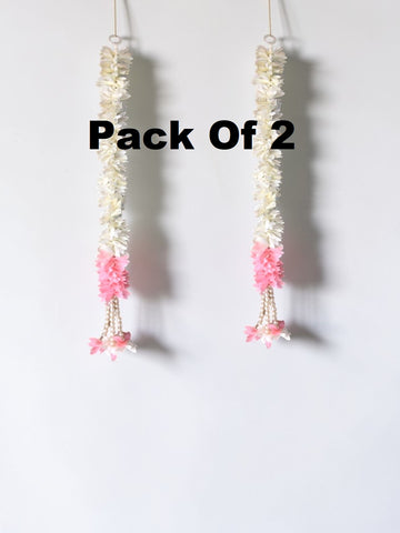 Sigaram 20 Inch White Artificial Flower Toran For Home Door & Wedding Ceremany K 5039