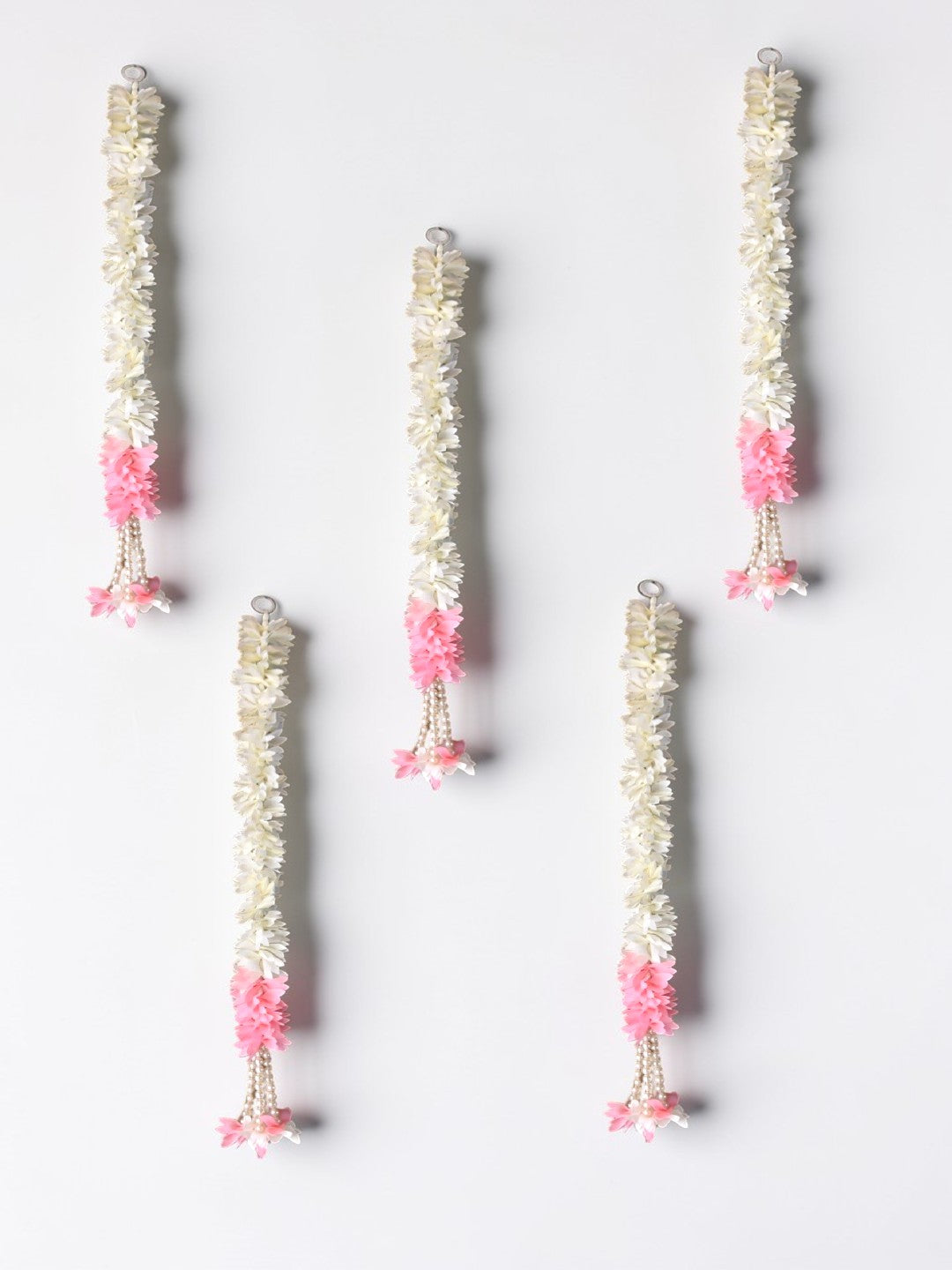 Sigaram 20 Inch White Artificial Flower Toran For Home Door & Wedding Ceremany K 5039