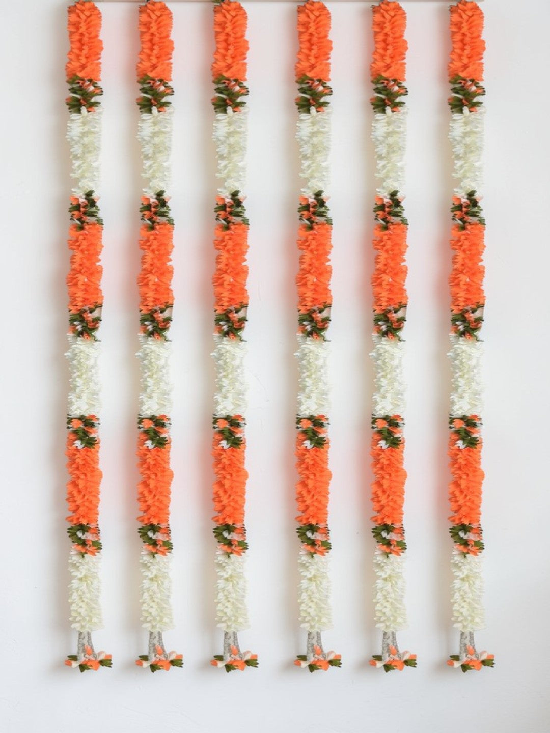 Sigaram 59 Inch Orange Artificial Flower Toran For Home Door & Wedding Ceremany K 5045