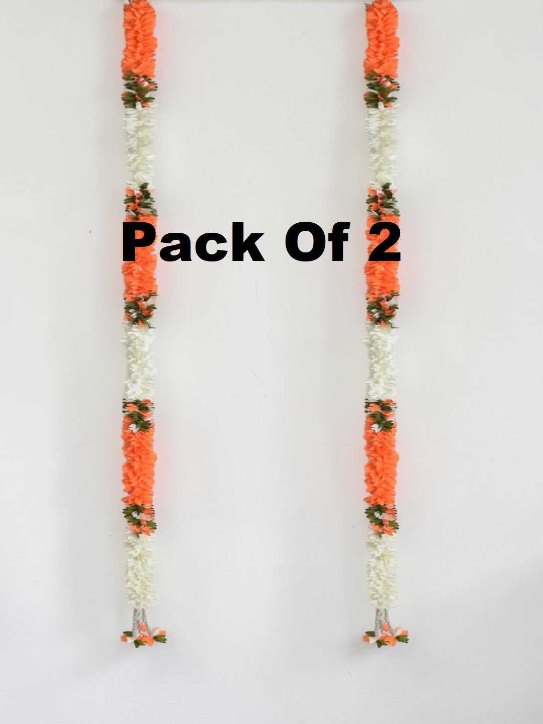 Sigaram 59 Inch Orange Artificial Flower Toran For Home Door & Wedding Ceremany K 5045
