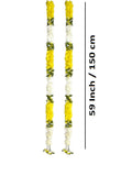 Sigaram 59 Inch Yellow Artificial Flower Toran For Home Door & Wedding Ceremany K 5046