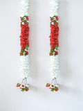 Sigaram 59 Inch Red Artificial Flower Toran For Home Door & Wedding Ceremany K 5047
