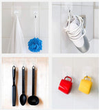 Sigaram Pack of 4 Adhesive 3 KG Capacity Wal Hooks For Home & Office K5063